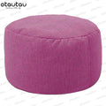 Cozy Linen Bean Bag Chair - Stuffed Pouf Ottoman for Relaxation and Comfort