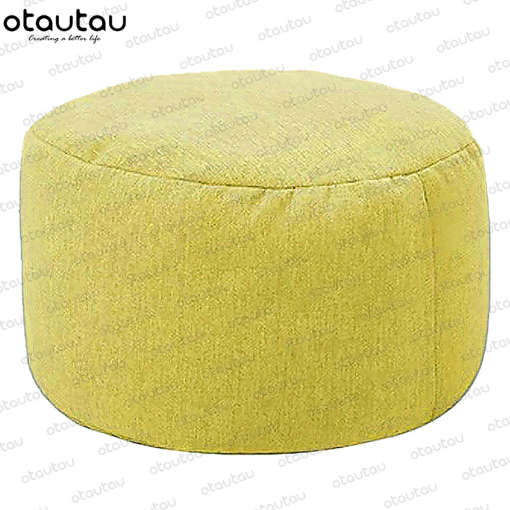 Cozy Linen Bean Bag Chair - Stuffed Pouf Ottoman for Relaxation and Comfort