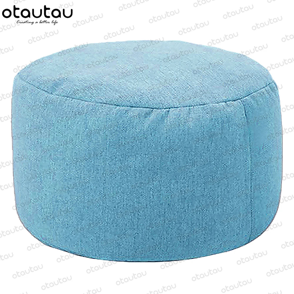 Cozy Linen Bean Bag Chair - Stuffed Pouf Ottoman for Relaxation and Comfort