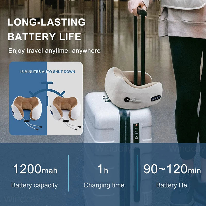 Ultimate Comfort: 2025 Electric Neck Massager with Vibration and 3D Kneading for Cervical Pain Relief and Relaxation