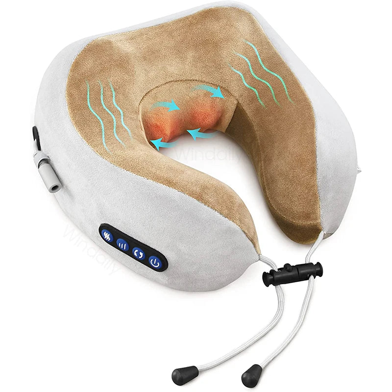 Ultimate Comfort: 2025 Electric Neck Massager with Vibration and 3D Kneading for Cervical Pain Relief and Relaxation